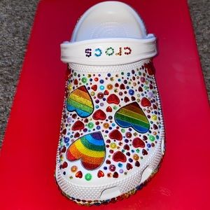 Blinged out custom Crocs